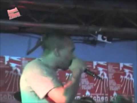 Nasty Jack rap freestyle on stage