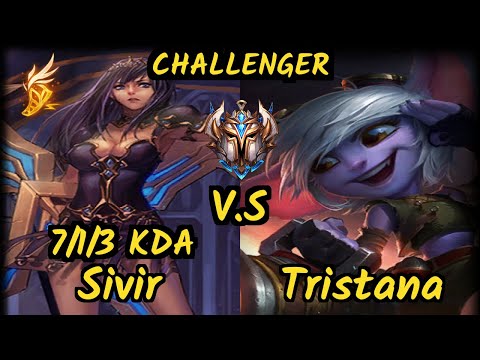 FORG1VEN (SIVIR) vs TRISTANA - 7/1/3 KDA BOTTOM ADC CHALLENGER GAMEPLAY - EUW
