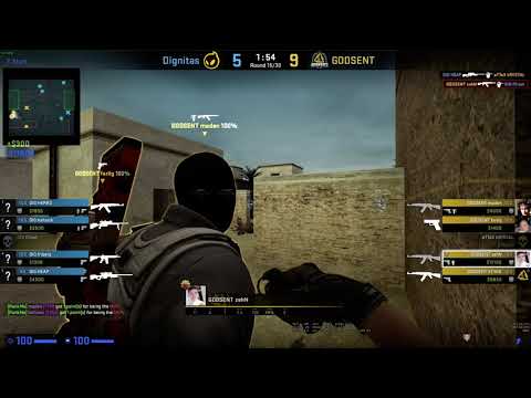 CS:GO BOTs - GODSENT zehN vs Dignitas