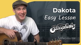 How to play Dakota by Stereophonics (Easy song acoustic guitar lesson BS-603)