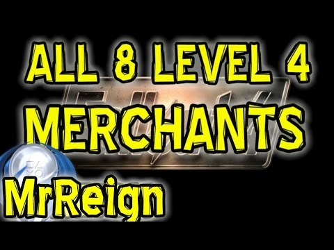 FALLOUT 4 - ALL 8 LEVEL 4 MERCHANTS & Rare NPC's - All Information One Video