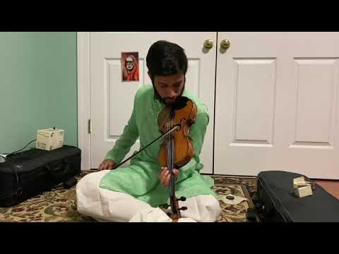 Madhu Vadlamani Violin Solo - Bhogindra  (Kuntalavaralai) of Swati Tirunal