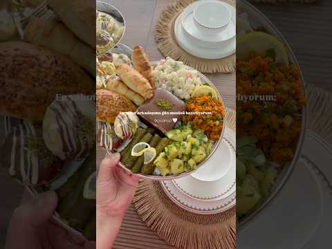 Kocama gün menüsü hazırladım ♥️ #yummy #pratiktarifler #dessert #keşfet #shortsvideo