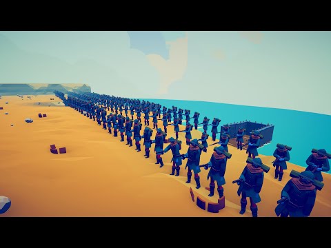 150x FRENCH ARMY SIEGE ENEMY BASE - Totally Accurate Battle Simulator TABS