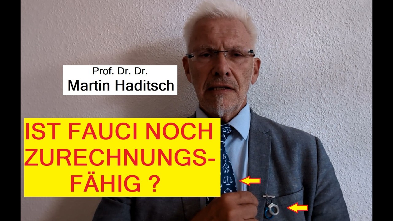 Ist Fauci noch zurechnungsfähig?