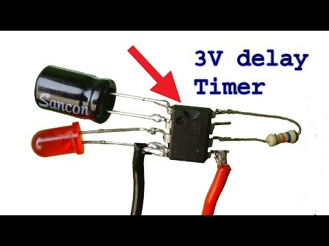 How to make 3 volt  timer circuit, delay timer diy circuit