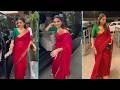 ACTRESS KEERTHI SURESH LATEST HOT IN RED SAREE