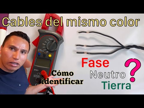 How to identify Phase, Neutral and Ground in cables of the same color
