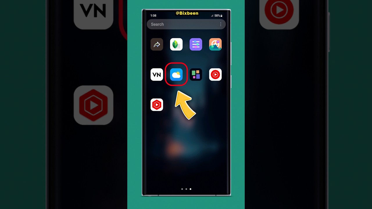 Add Samsung's Hidden Weather App Icon
