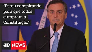 Bolsonaro diz que age para garantir a Constituição