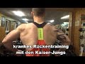 Hartes Rückentraining mit 17 jährigem Natural Bodybuilder + Posing am Ende - KARL-ESS.COM
