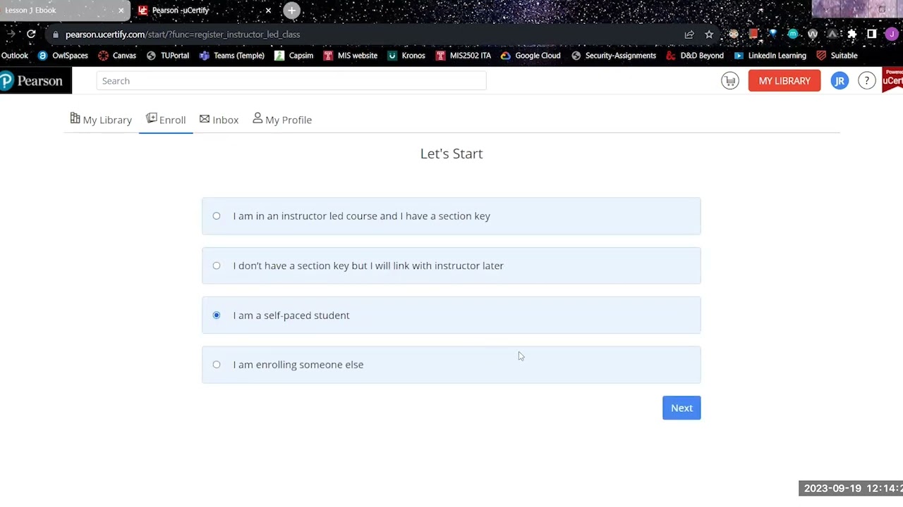 How to access your uCertify course materials