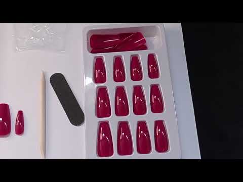 CARTELA DE UNHA POSTIÇA BAILARINA+PALITO E LIXA E1189 REAL LOVE COM 24 UN