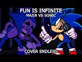FNF Majin Sonic Vs Sonic Cover Endless Vs Sonic Exe Hard Mods Exe Redrawn Majin