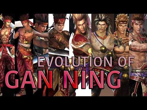 Evolution of Gan Ning from DW2 to 9