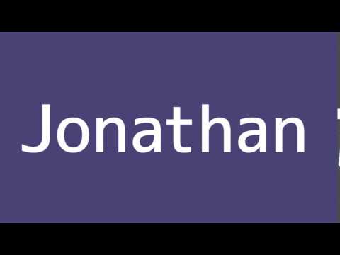How to say Jonathan in Spanish