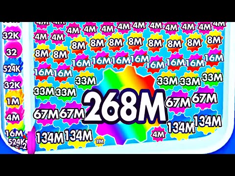 BOUNCE MERGE 2048 - Level Up Number Master (Satisfying Asmr Gameplay, Reach 512M)