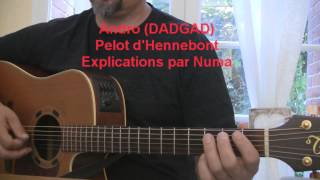TUTO DADGAD guitare Pelot d'Hennebont (andro) Explication