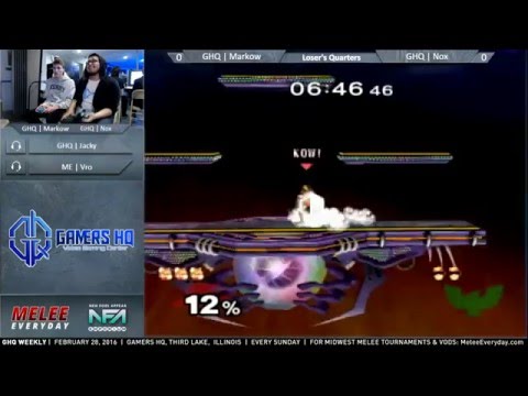 GHQ Weekly [2/28/16] - GHQ | Markow (Fox) vs. GHQ | Nox (Falcon) - Loser's Quarters