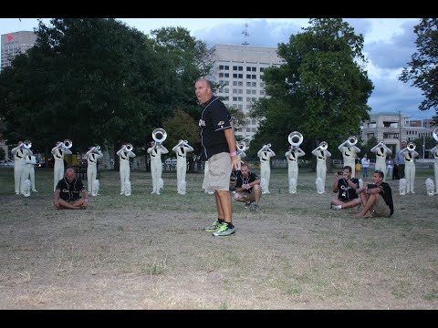 2012 DCI Finals Carolina Crown Brass Warmup - Tuning Sequence