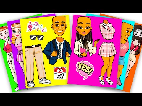 BRAINROT SCHOOL BOY TUNG TUNG TUNG SAHUR and DJ BALLERINA CAPPUCCINA - STICKER BOOK DIY