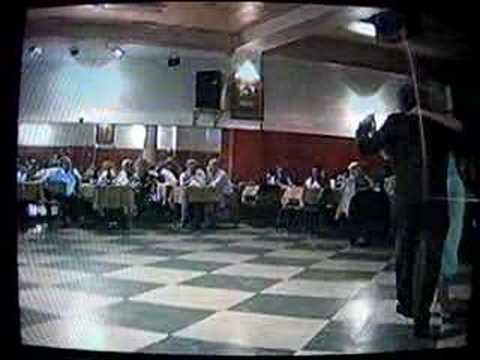  Alberto Dassieu  and  Elba Biscay  are  dancing  to  the  vals  "  Valsecito Criollo  "