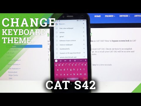 How to Change Theme of Cat S42 Keyboard - Keyboard Theme Settings