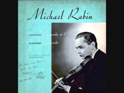 Michael Rabin - Unissued Radio Broadcast - Glazunov Concerto