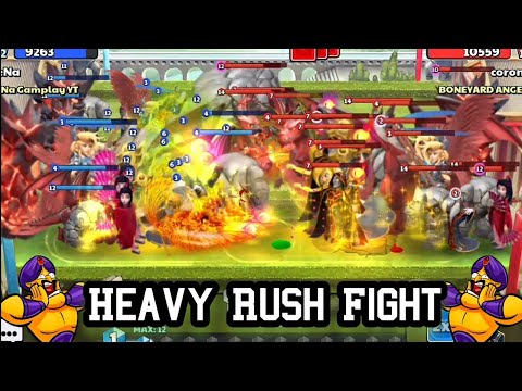 Biggest Troops Heavy Rush Gameplay! Castle Crush 
