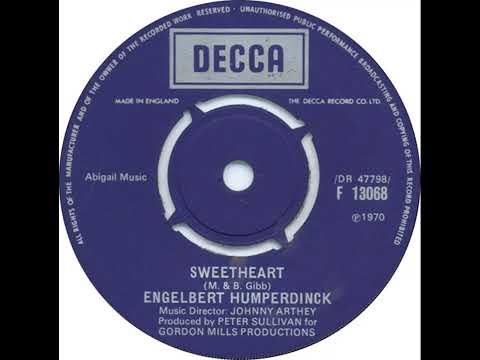 UK New Entry 1970 (167) Engelbert Humperdinck - Sweetheart