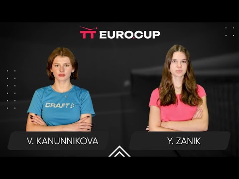 12:15 Vasylysa Kanunnikova - Yulianna Zanik 05.11.2025 TT Euro.Cup Women Ukraine Star. TABLE 4