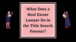 Things you Should Know About the Title Search