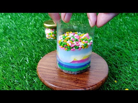 Rainbow pull me up Cake | Miniature Cooking | Tiny Foods Episode #7