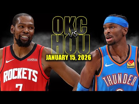 Oklahoma City Thunder vs Houston Rockets Full Game Highlights - January 15, 2026 | NBA Season