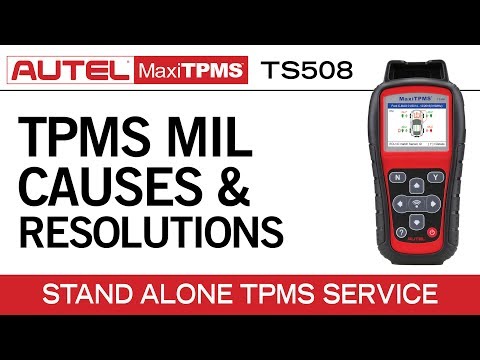 MaxiTPMS TS508 — Causes and Resolutions for TPMS MIL ON