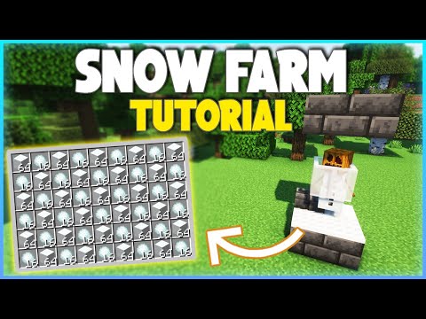 Madzify - Minecraft EASY Snow Farm Tutorial! 1.20+ (18,000 Snow Blocks P/H)