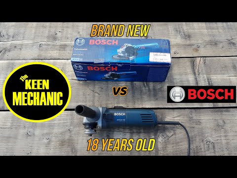BOSCH GRINDER REVIEW GWS 9 115S, 125S 900W PROFESSIONAL ANGLE GRINDER VS 18 YEAR OLD GWS 8 115C