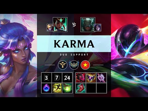 Karma Support vs Pyke - VN Challenger Patch 25.17