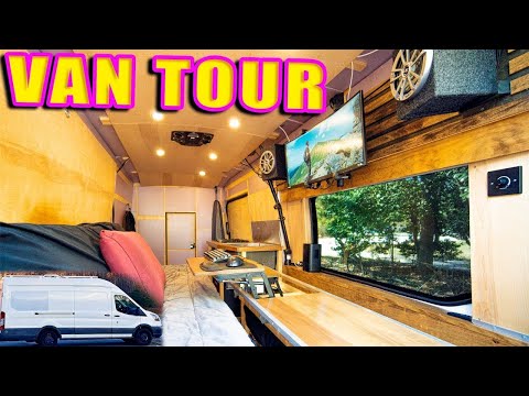 STEALTH VAN TOUR - Entertainment, Music Studio, Gaming with Subwoofer