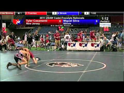 Cadet Freestyle 91 - Miguel Silva (IL) vs. Tyler Casamenti (NJ)
