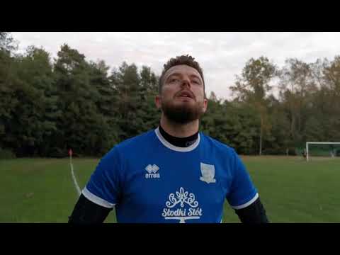 Kacper Głowacz, strzelec trzech goli dla Myślachowic w meczu z Sierszą