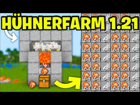 Minecraft Hühnerfarm bauen Tutorial 1.21 - Hühnerfarm bauen in Minecraft 1.21 Tutorial