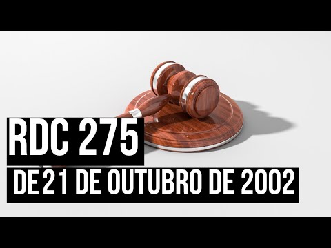 RDC 275 - RESOLUÇÃO DE 21 DE OUTUBRO DE 2002
