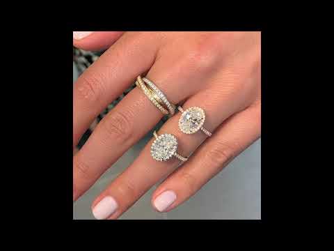 Diamond VS Moissanite: Oval Halo Engagement Rings