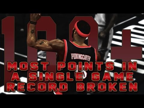 NBA 2K13 MyCAREER - IpodKingCarter Breaks Total Points In A Single Game Record With 100+ Points