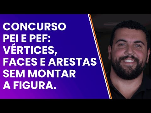 Concurso PEI e PEF: Vértices, Faces e Arestas sem Montar a Figura.