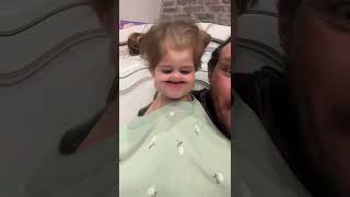 NAVEY&#39;S FACE is TiNY!! navey &amp; dad have fun with filters that make their heads small &amp; mouths big 🤣