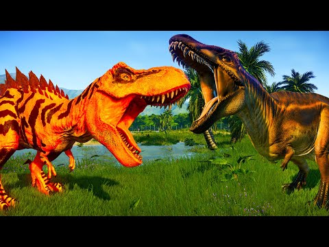 T-REX vs ACROCANTHOSAURUS - JWE