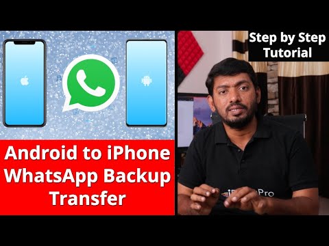 TRANSFER WHATSAPP from Android to iPhone? [100%...