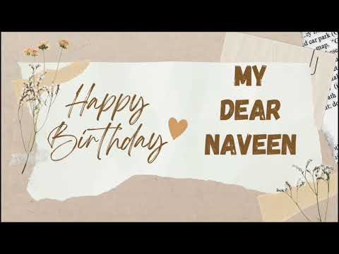 #Happy birthday Naveen||#Birthday wishes
